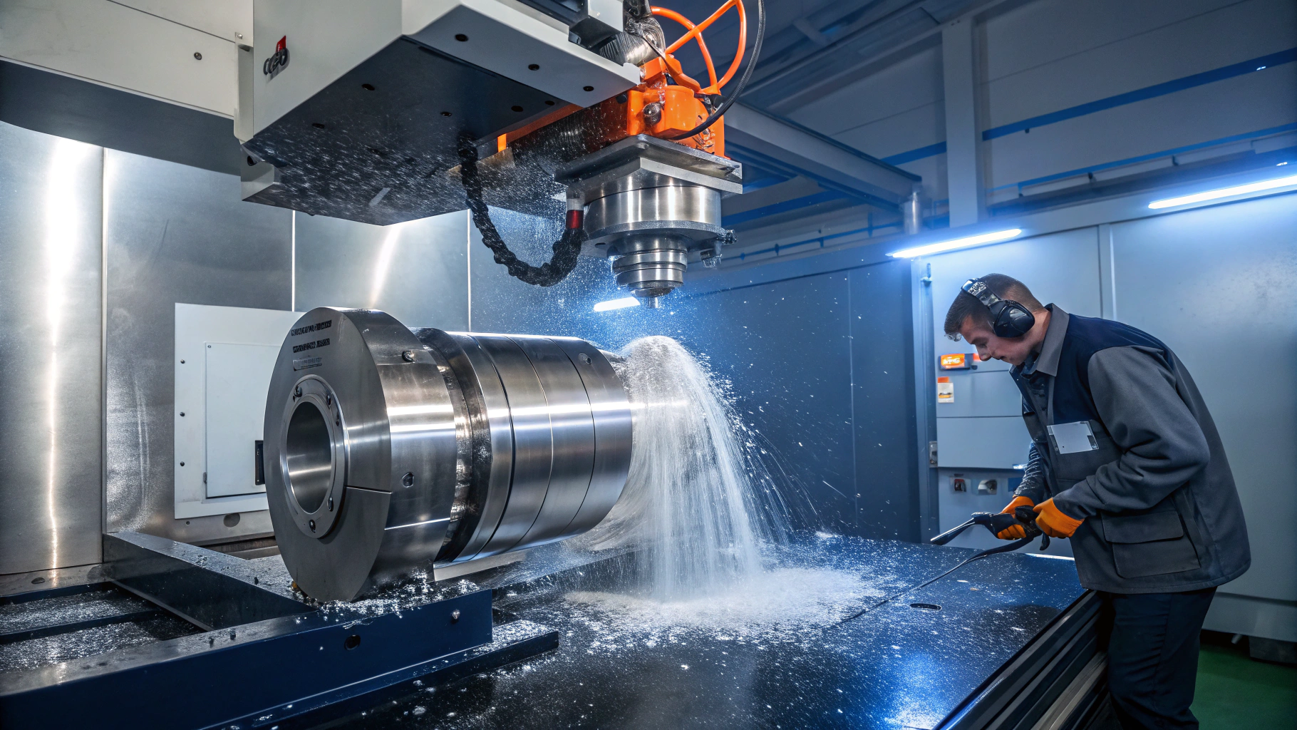 High precision 5-axis CNC machining center milling metal industrial components
