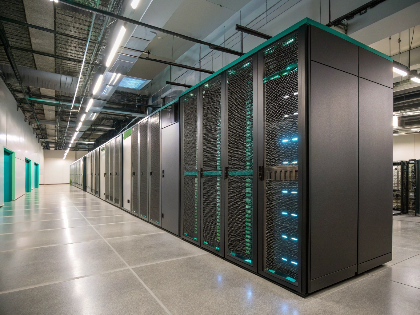 Data center electrical power distribution and busbar cabinet array