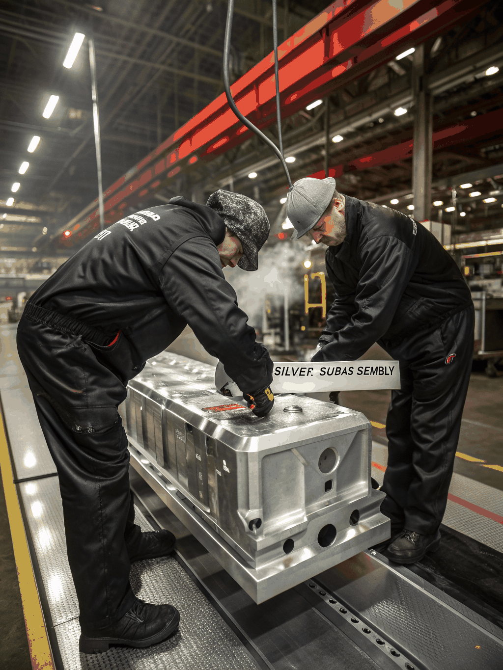 Technician performing final assembly and quality inspection on a finished metal enclosure