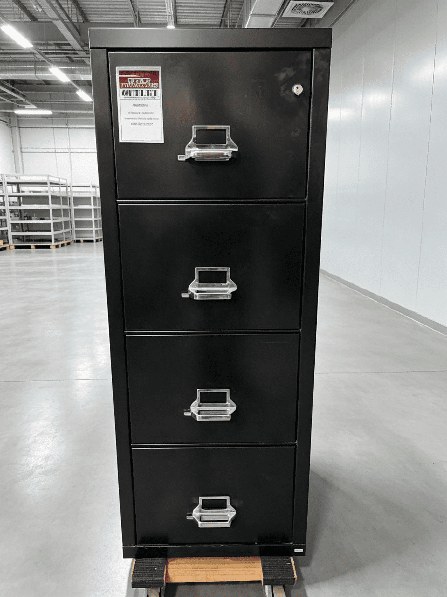 Interior drawer detail with heavy-duty ball-bearing slide suspensions