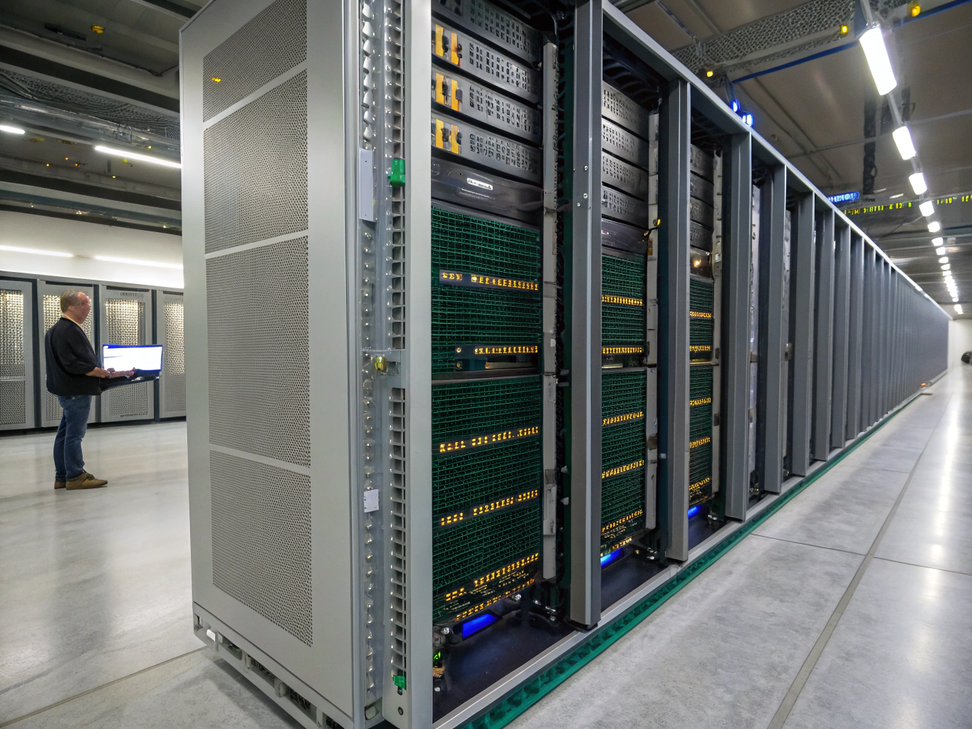 4U GPU cluster server chassis engineered for AI training nodes