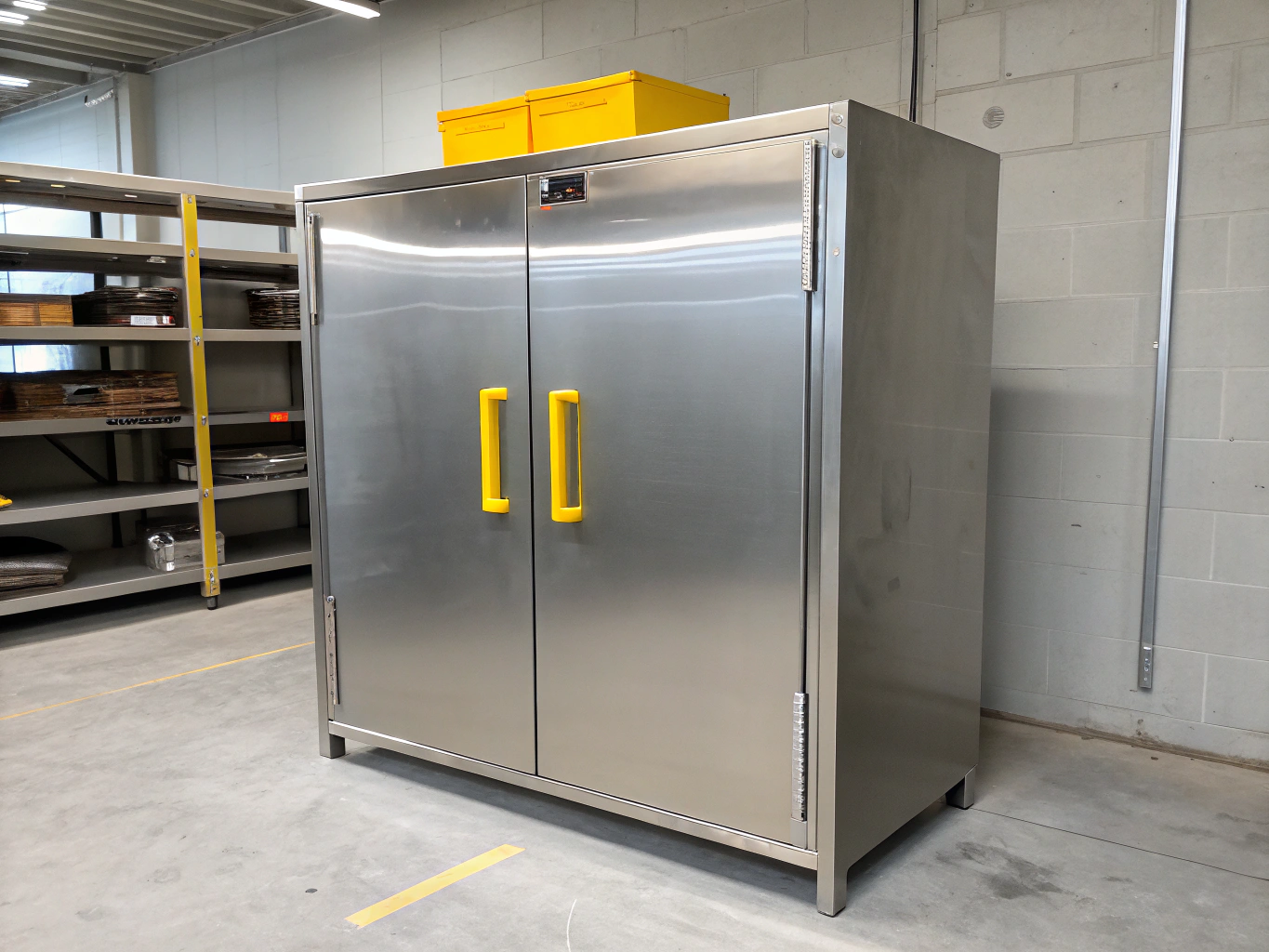 Heavy duty industrial storage cabinet fabrication