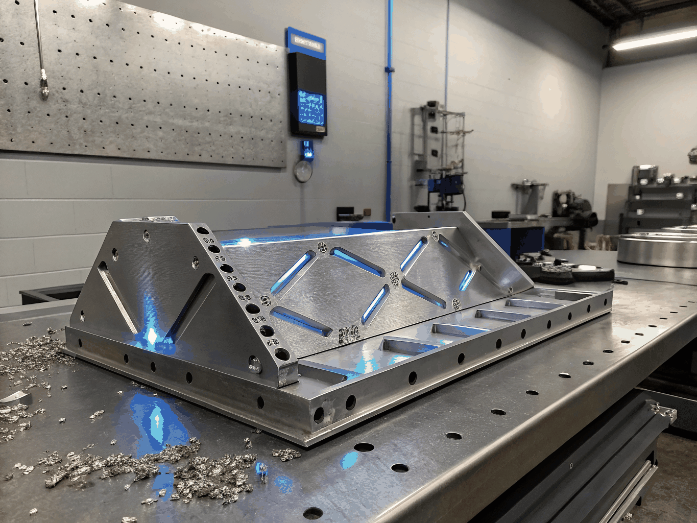 Custom metal brackets, frames and structural supports