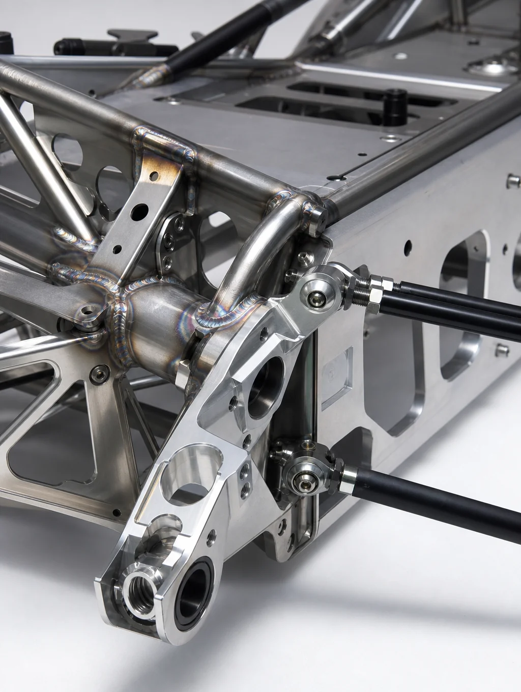 Robotic automation chassis brackets and welded structural frames