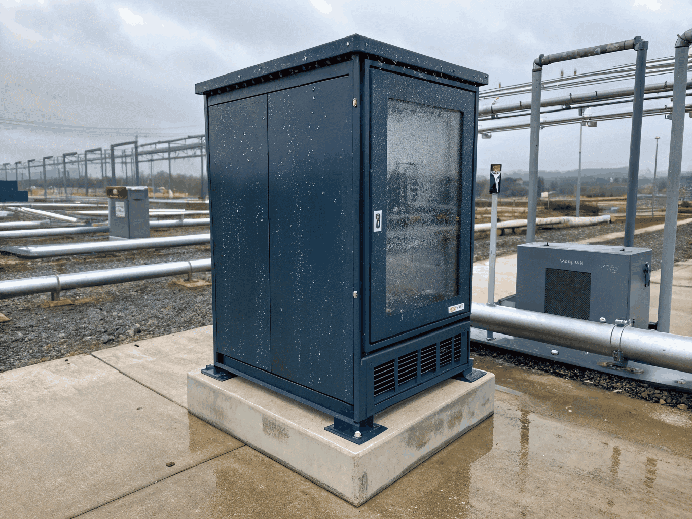 Series-OD Pad-Mount Outdoor Aluminum Cabinet with Thermal Louvers