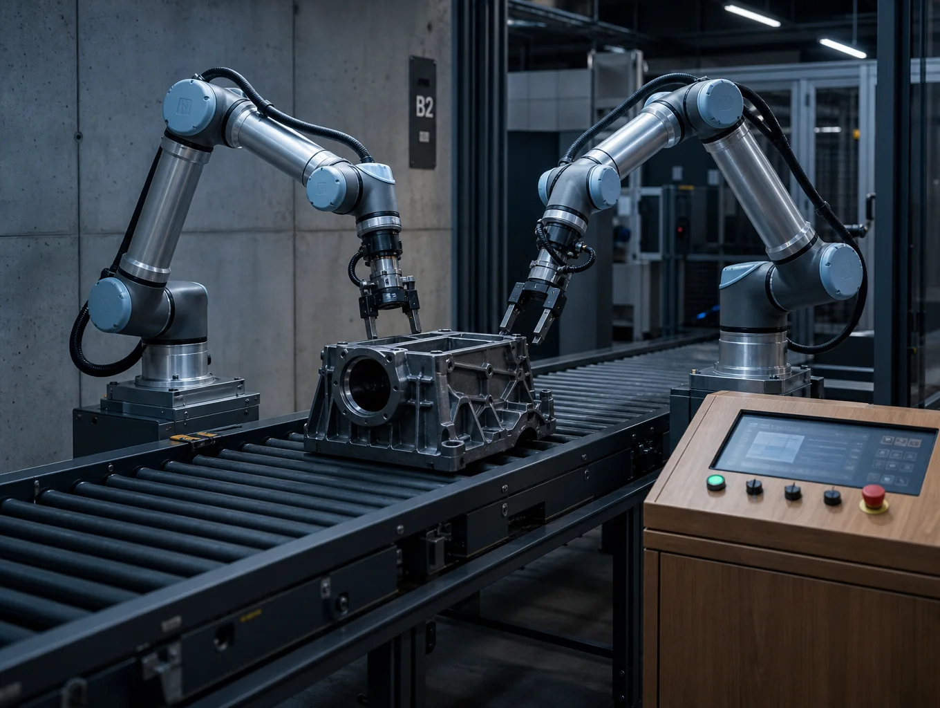 Automated assembly line for OEM contract metal manufacturing