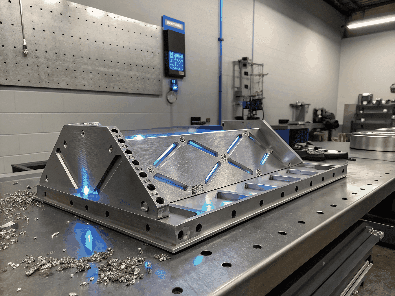 Detailed sheet metal assembly with tight tolerance welding