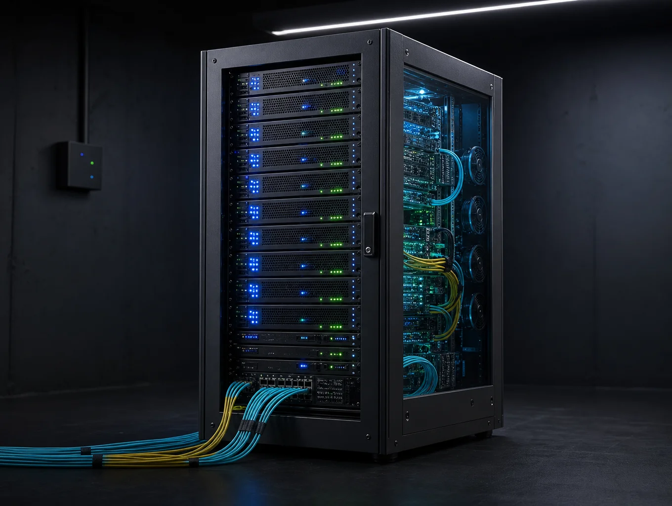 1U front I/O access short depth rackmount telecommunications chassis