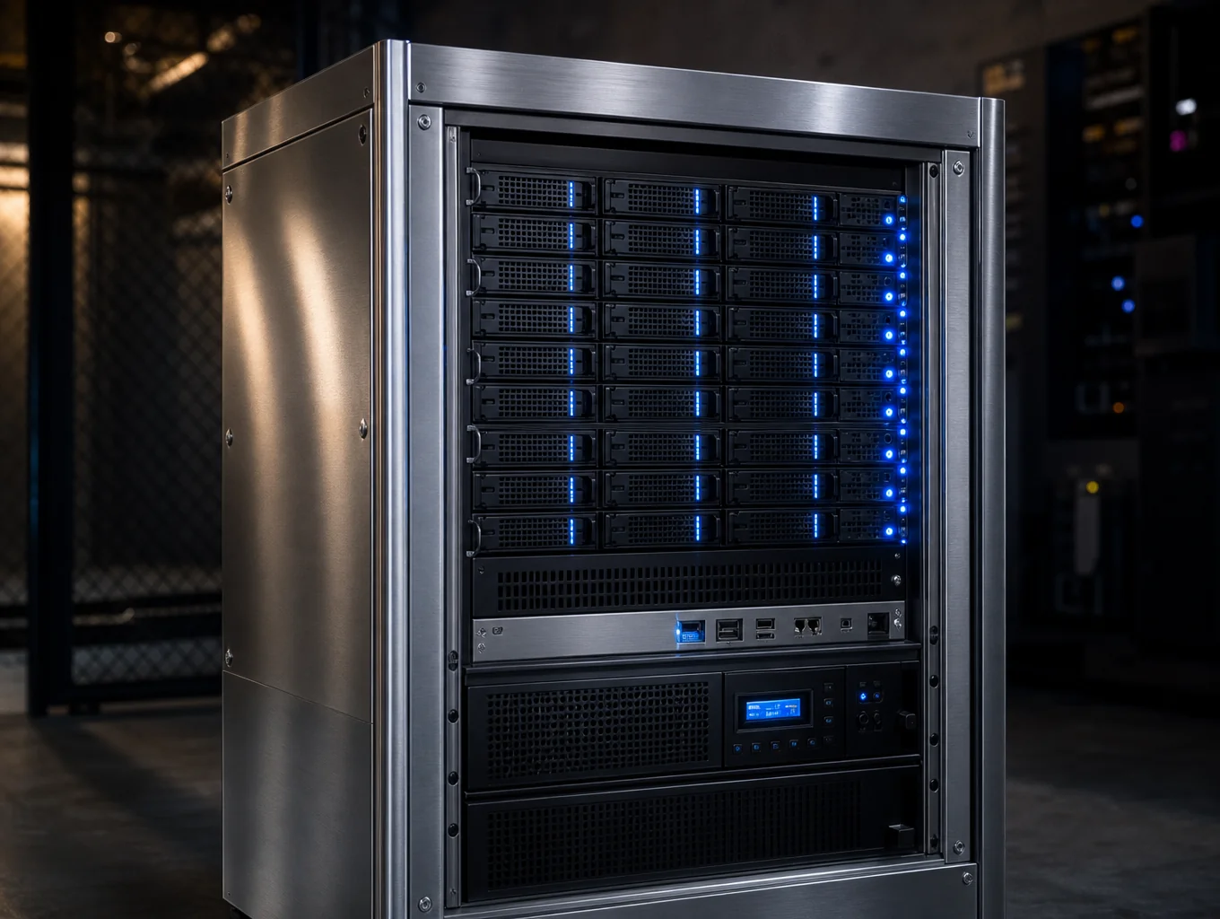 Precision sheet metal server chassis and telecom cabinet assembly