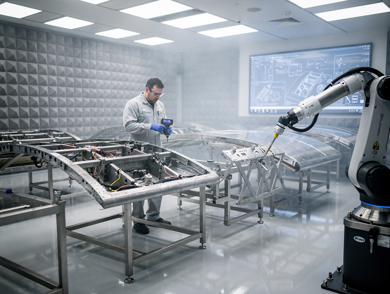 Precision sheet metal airframe structural assembly components