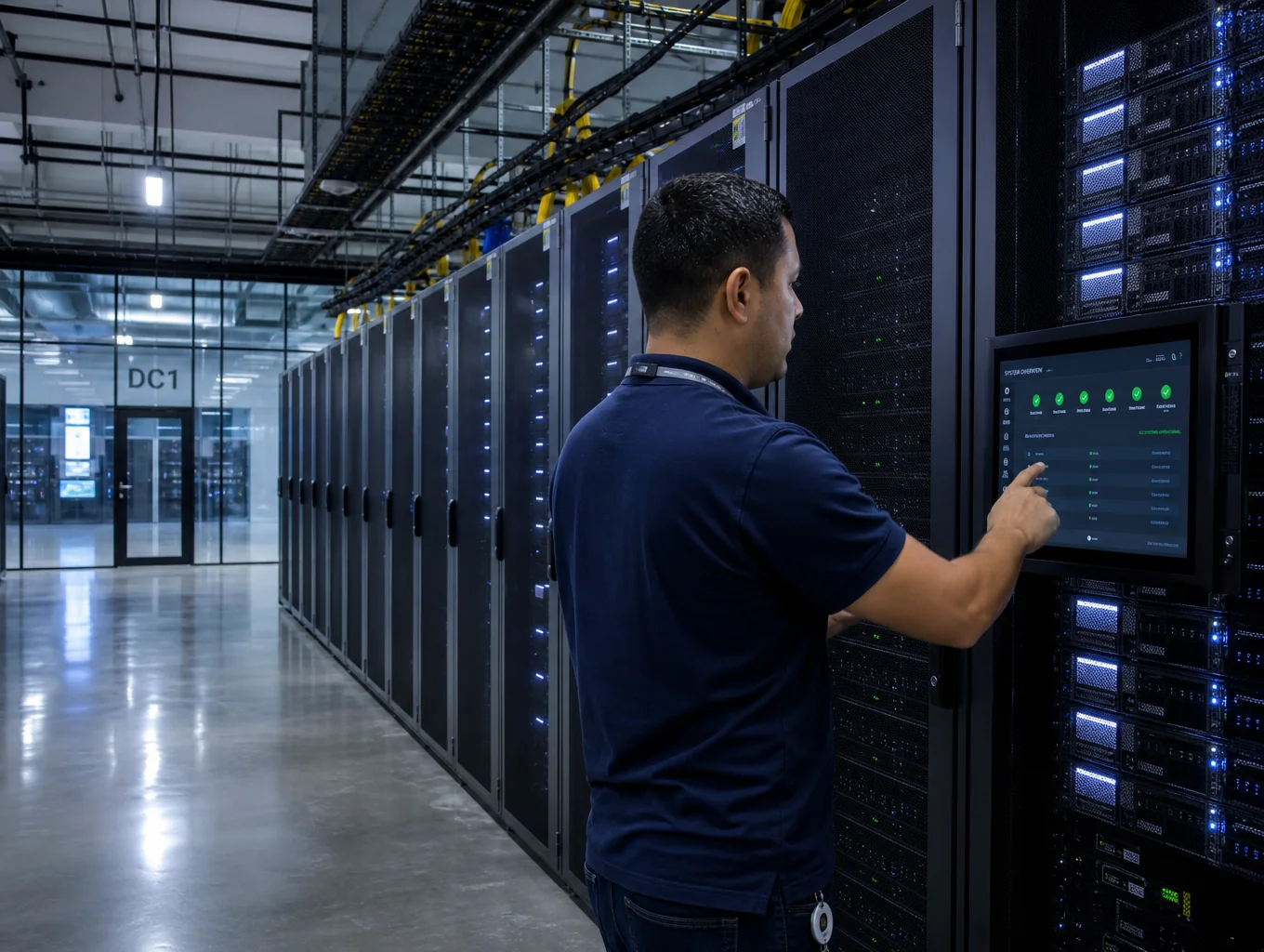 Perforated steel server rack airflow baffles and modular containment panels