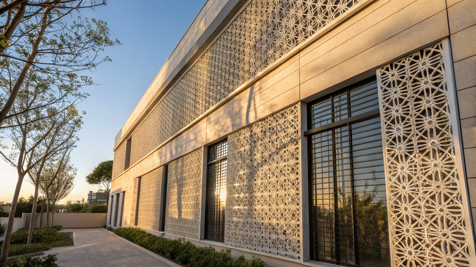 Precision fabricated metal facade and wall cladding panels