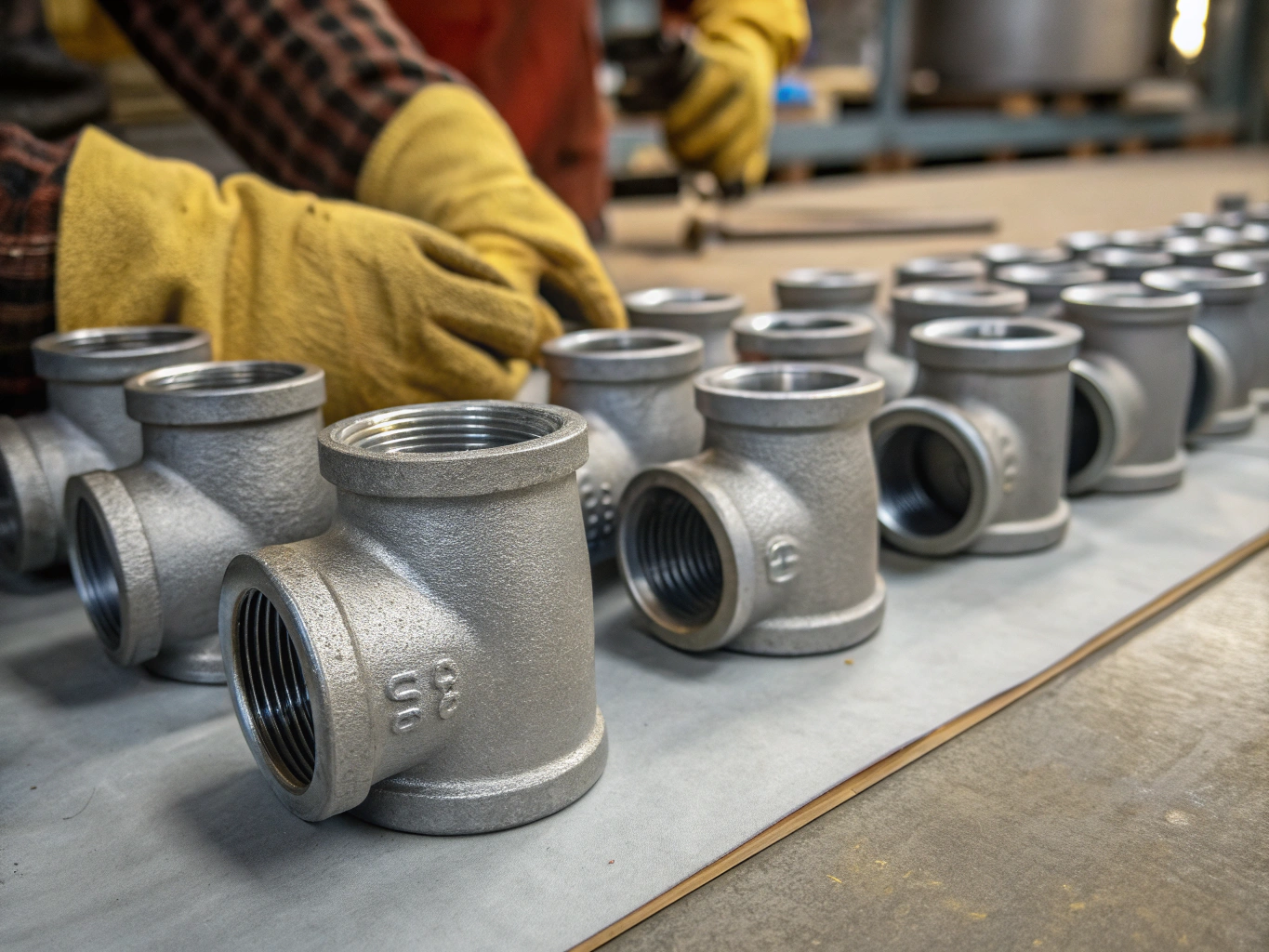 Precision formed sheet metal duct fittings including reducers and elbows