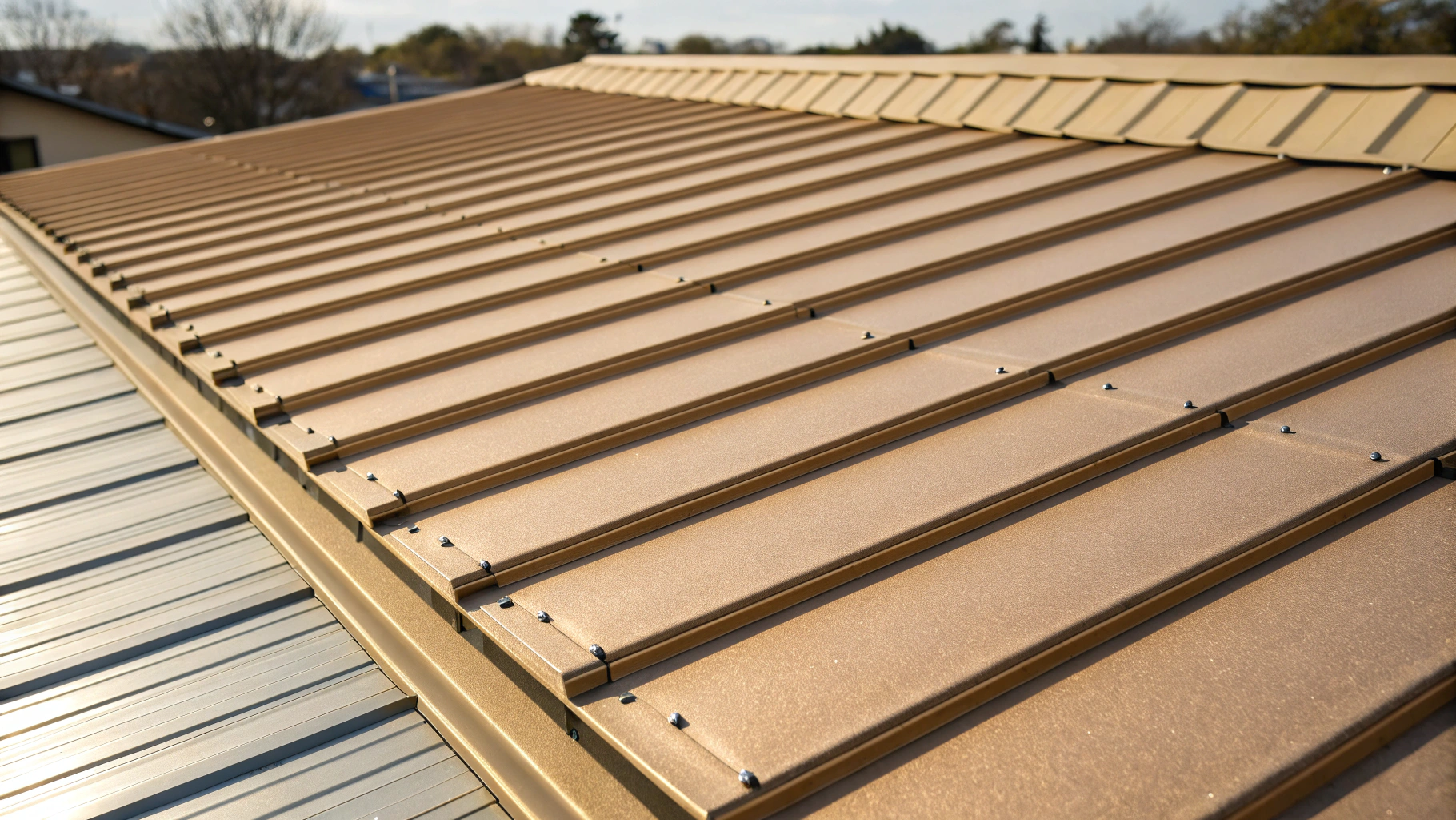 Industrial metal roofing flashing and drainage components