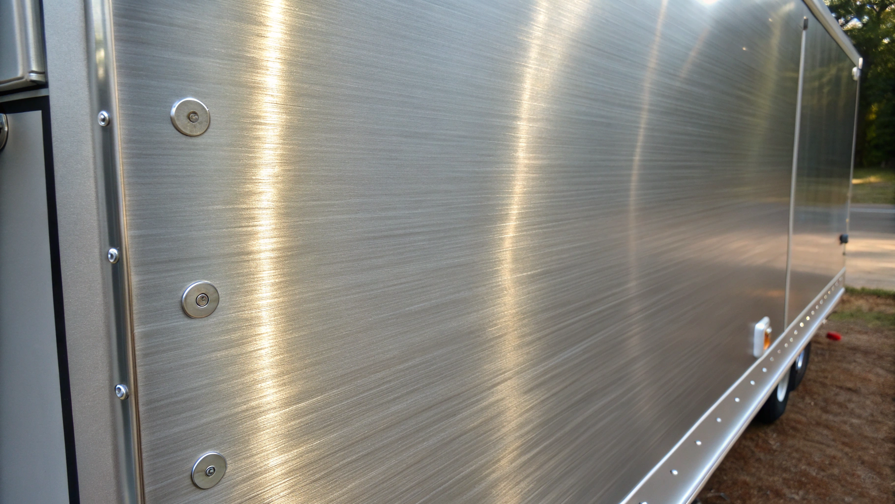 Embossed aluminum heat shields and fluid protection panels